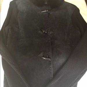 Escapade Fur Collar Leather Suede Coat  Women